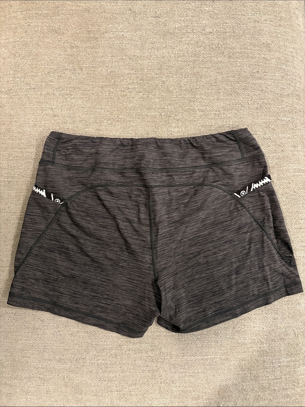 Patagonia Women's Black Heather Athletic Shorts - Picture 7 of 8